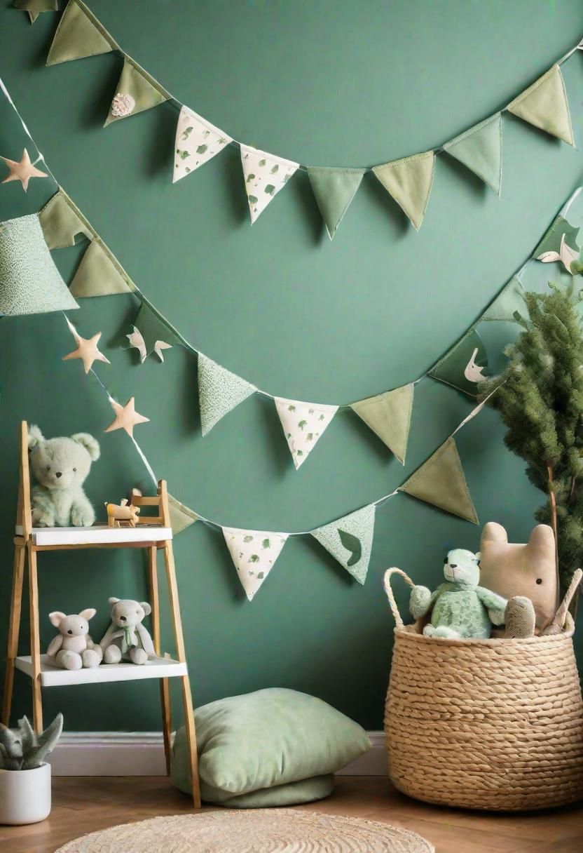 43. Bunting Ideas for a Sage Nursery