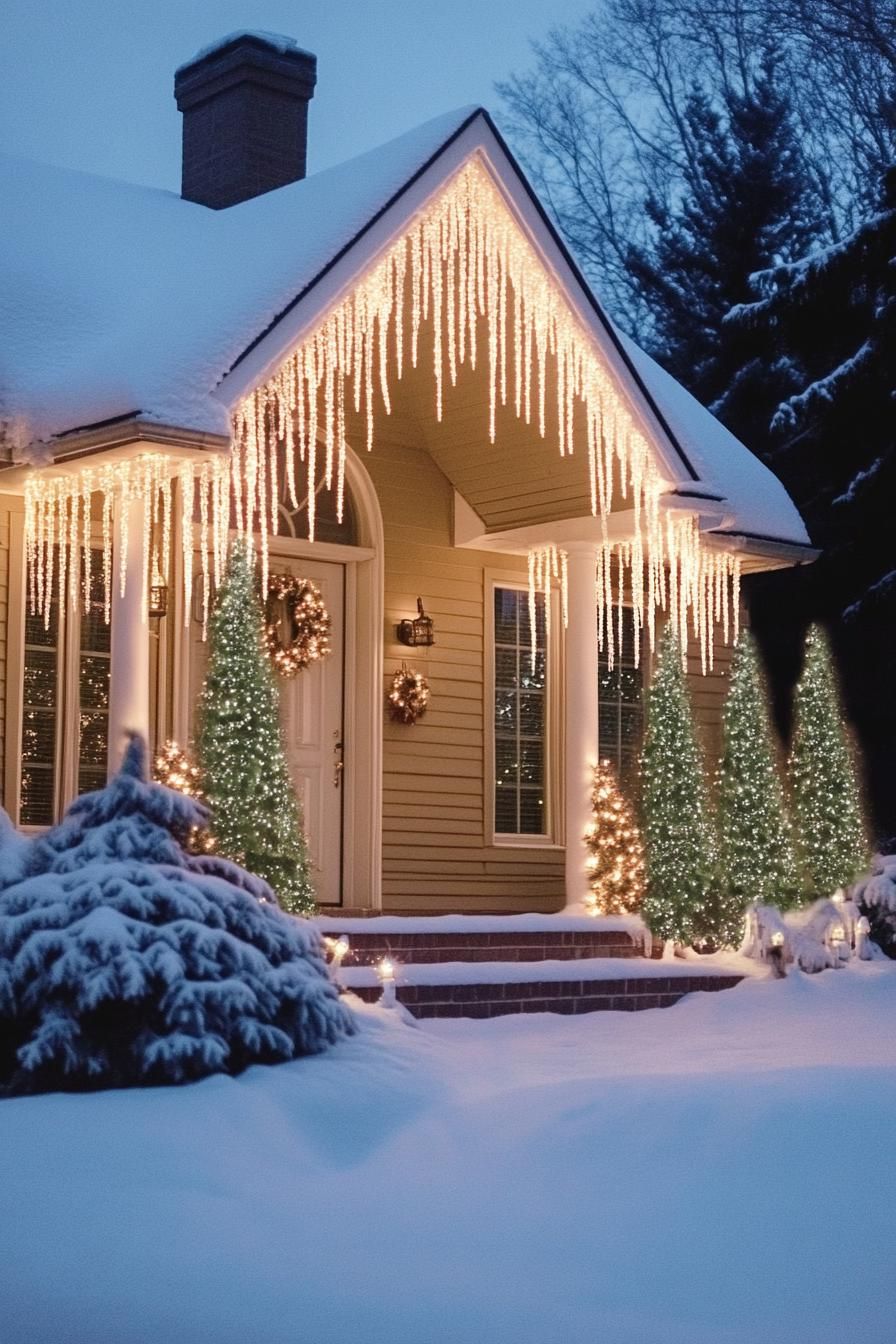 15. Icicle Lights for Roofs and Eaves - photo 2