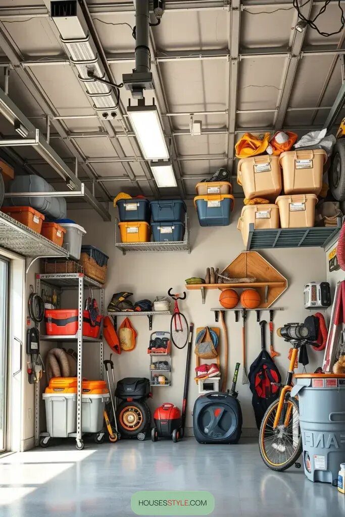 Add Ceiling Racks for Overhead Storage