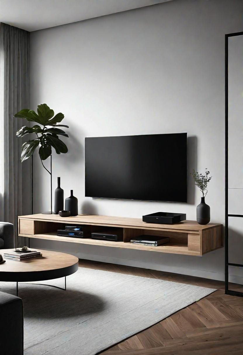 9. TV Wall Mount with Hidden Cables