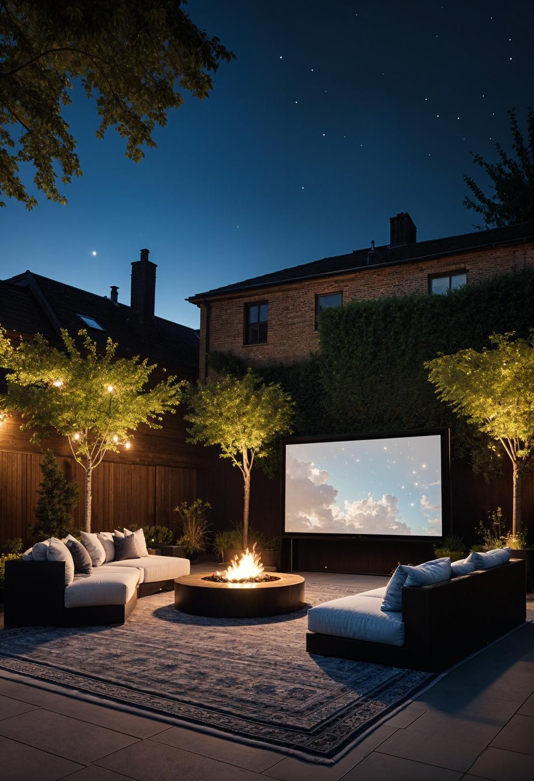7. Outdoor Movie Night Setup - photo 2