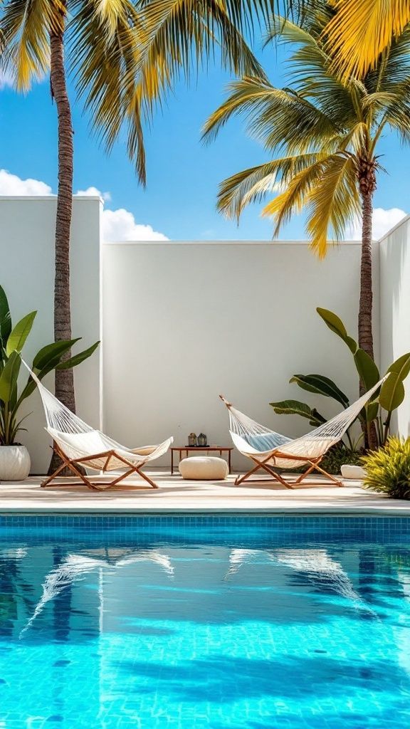 Building a Relaxing Poolside Hammock Spot
