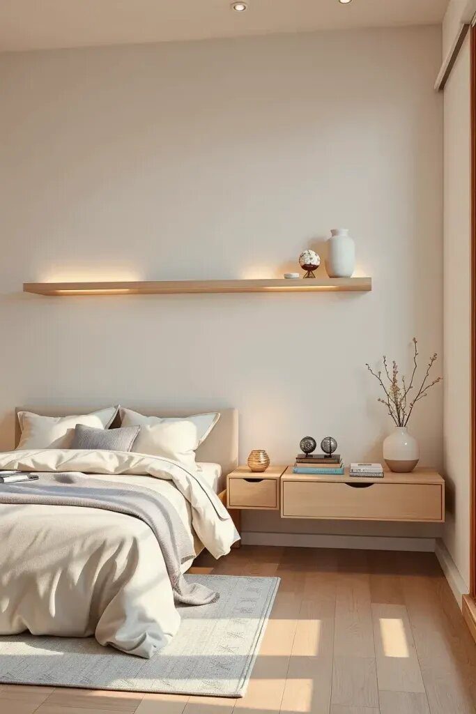 Floating Nightstands for a Sleek Bedroom Look - photo 2
