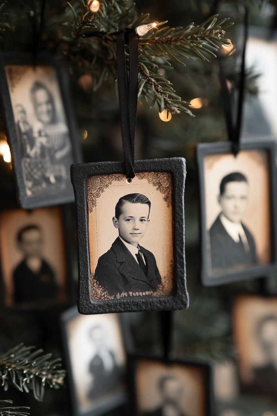 14. Vintage-Inspired Tree Ornaments