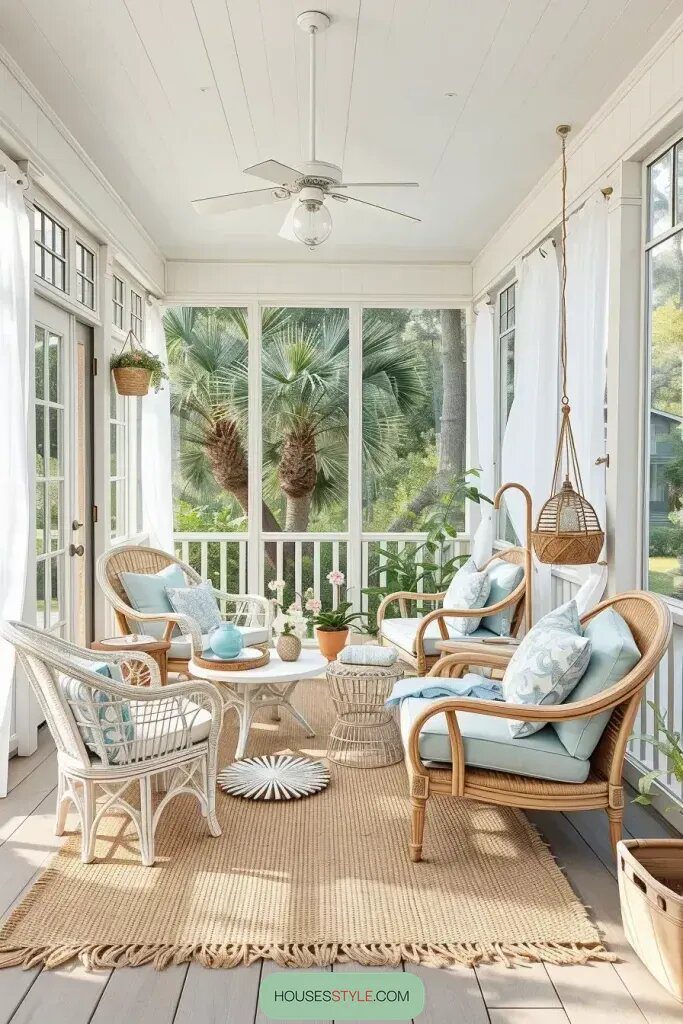 Coastal Screened Porch Designs With Beach Vibes - photo 2