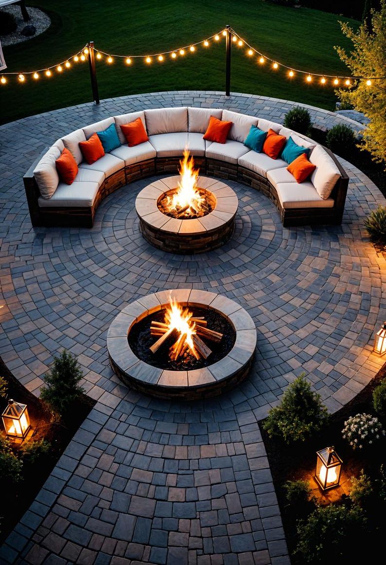 2. Round Fire Pit Paver Patios - photo 3