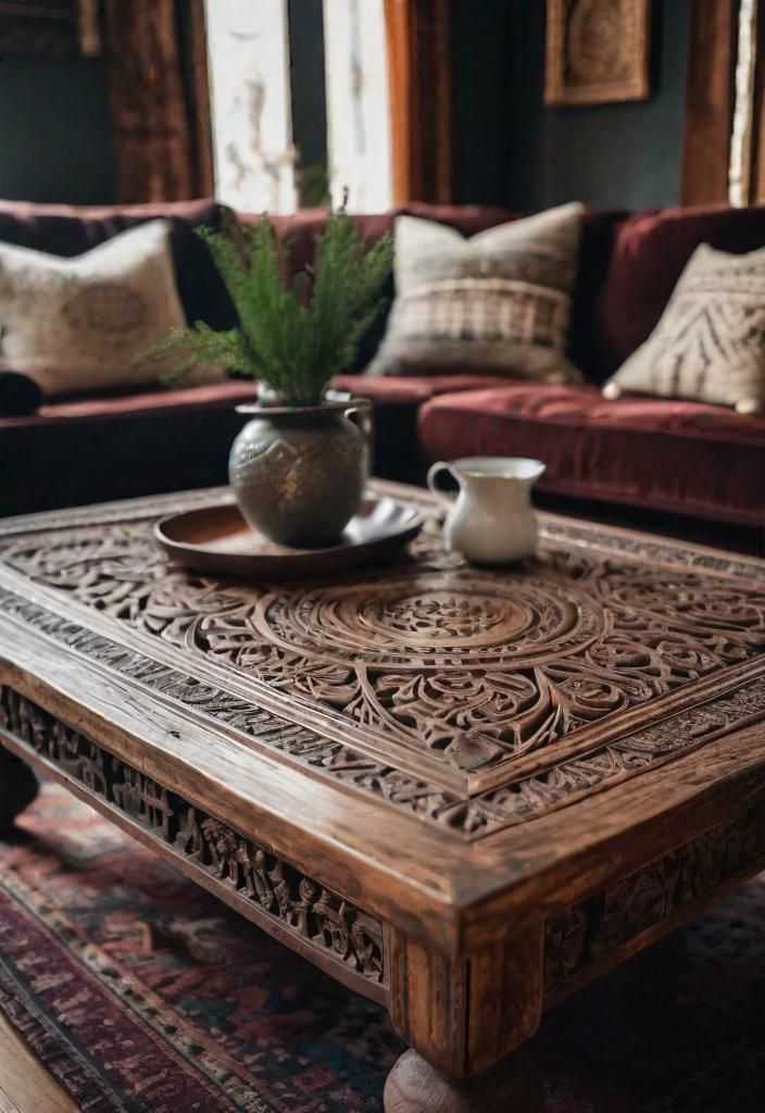 2. Boho Coffee Table