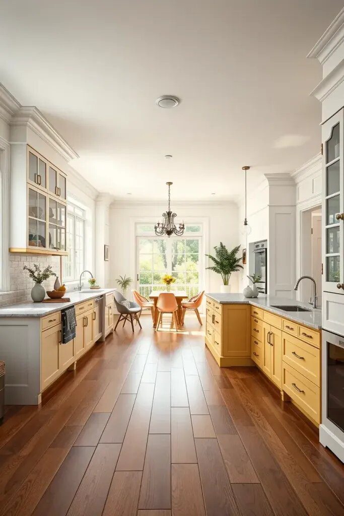 Open-Plan Kitchens Styled With Butter Yellow Elements - photo 2
