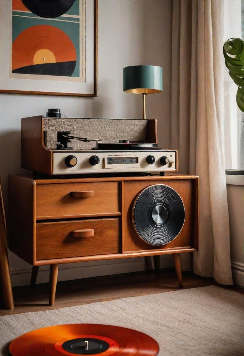 29. A Vintage Record Player as Decor