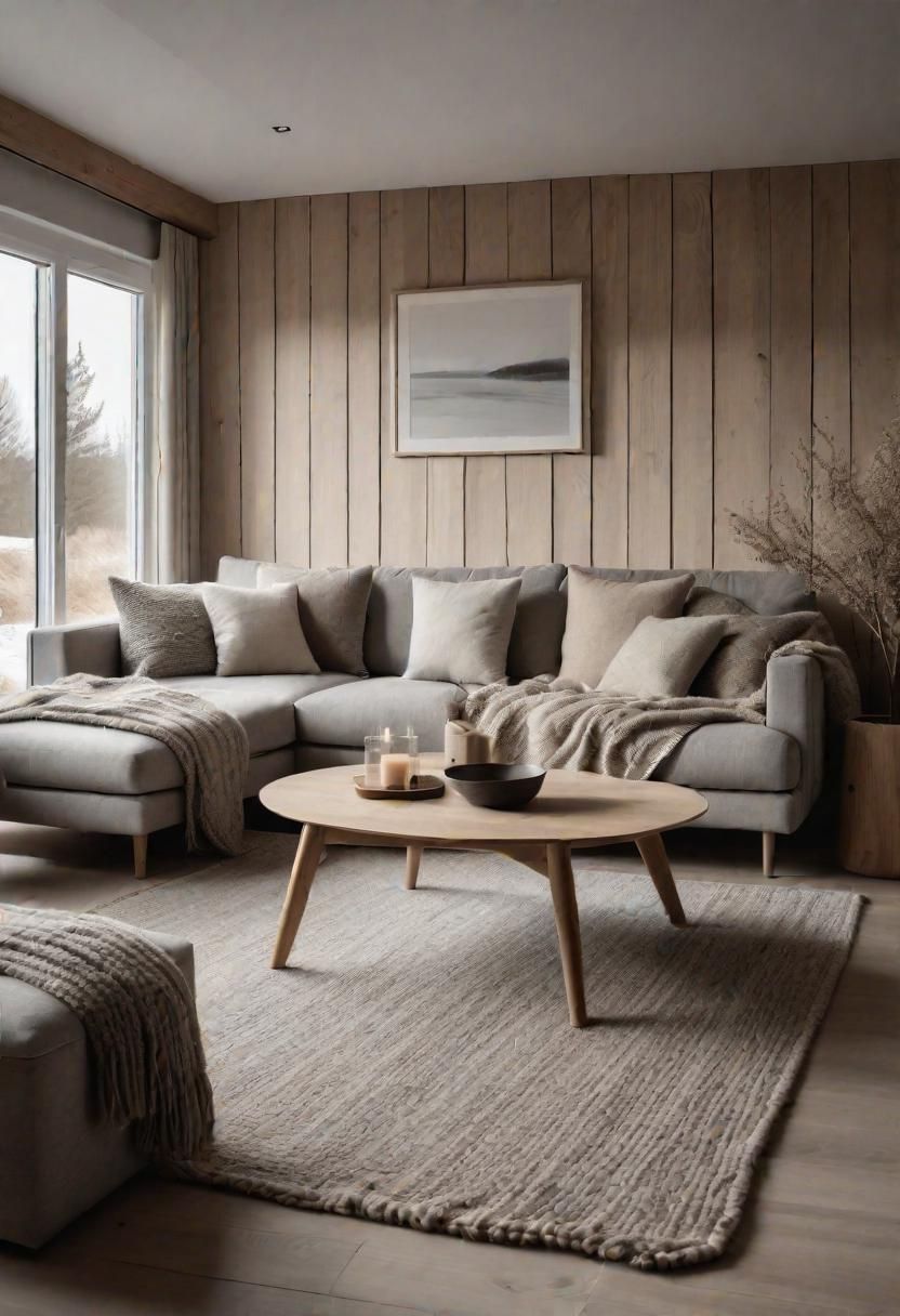 40. Nordic Lodge Style Living Room