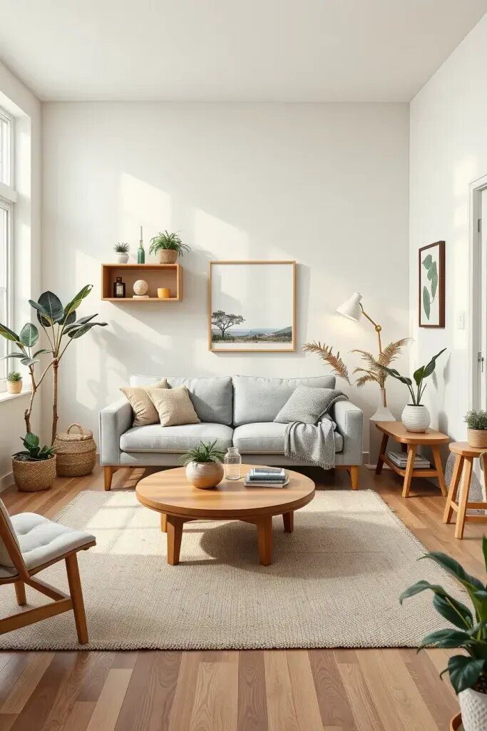 22. Japandi Living Room Ideas for Small Apartments - photo 2