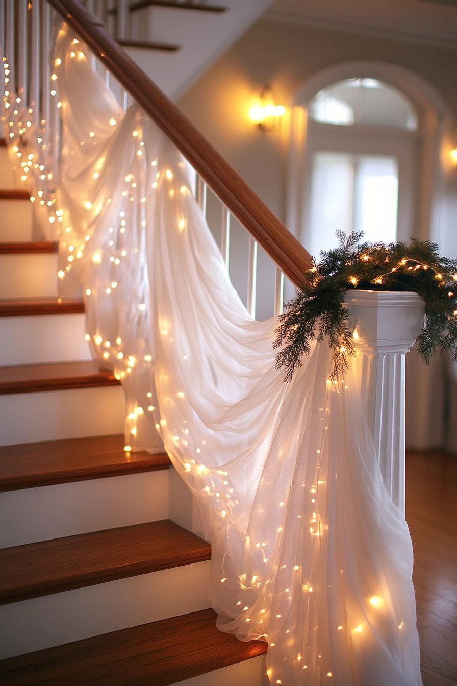 20. Soft Winter Tulle Decorating Ideas