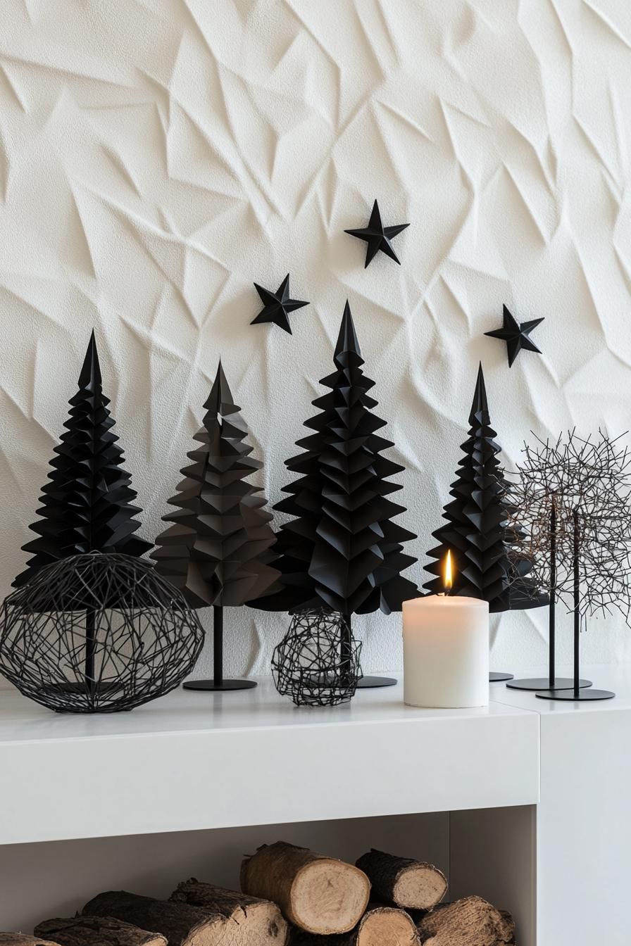 4. Chic Wire Christmas Ornaments