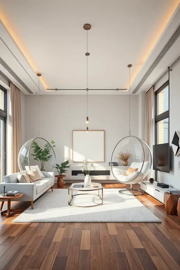 Floating Seats for a Weightless Look