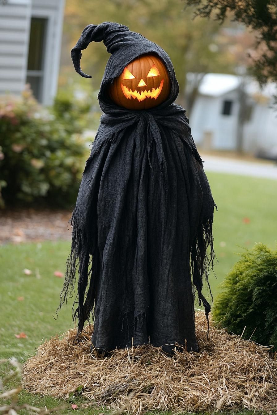 14. Tattered Scarecrow Halloween Decor - photo 3