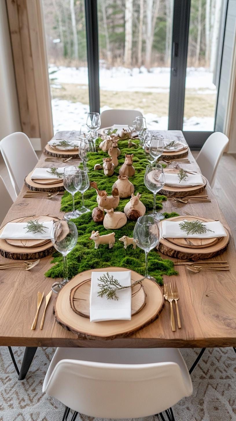 7. Magical Woodland Winter Tablescapes - photo 3
