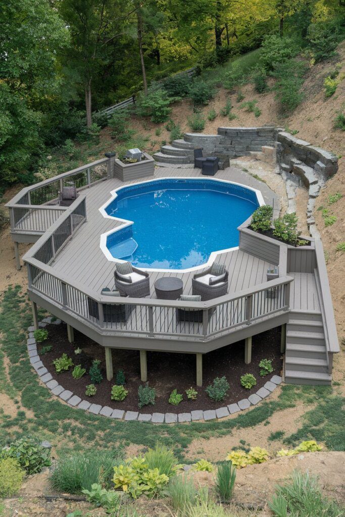 An Affordable Pallet Wood Deck