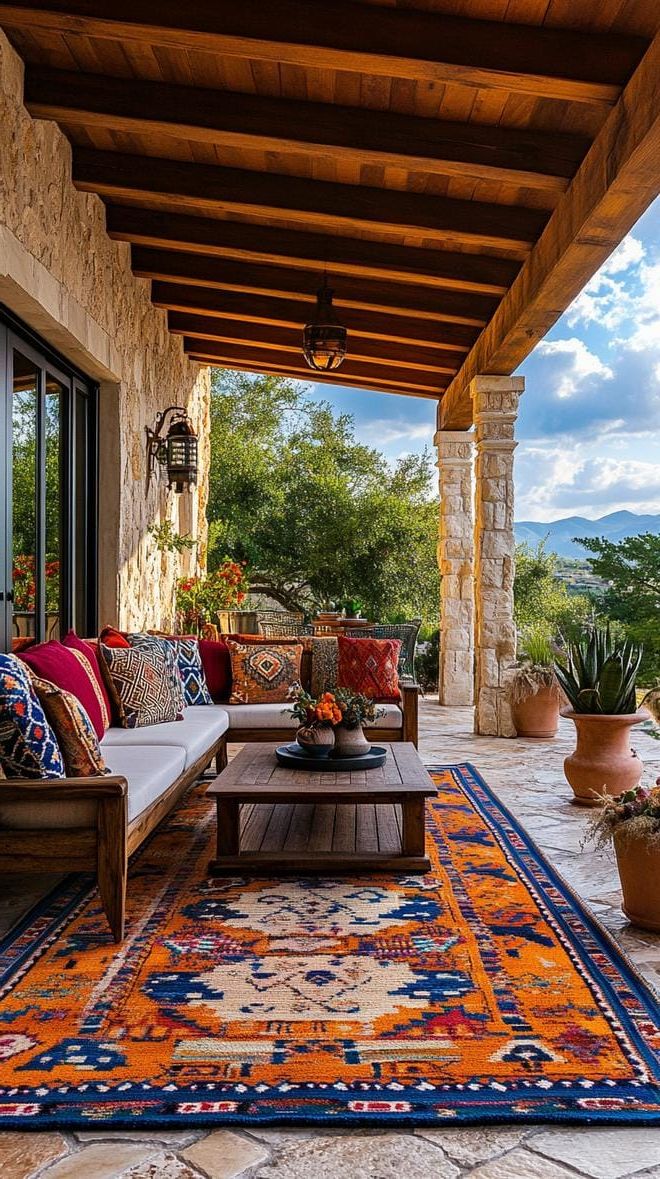 18. Southwestern Patio With Cozy Outdoor Seating