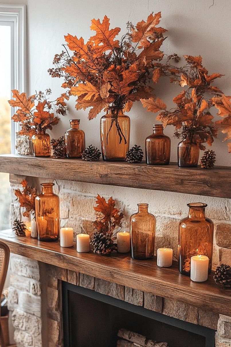 5. Styling Amber Glass Vases - photo 2