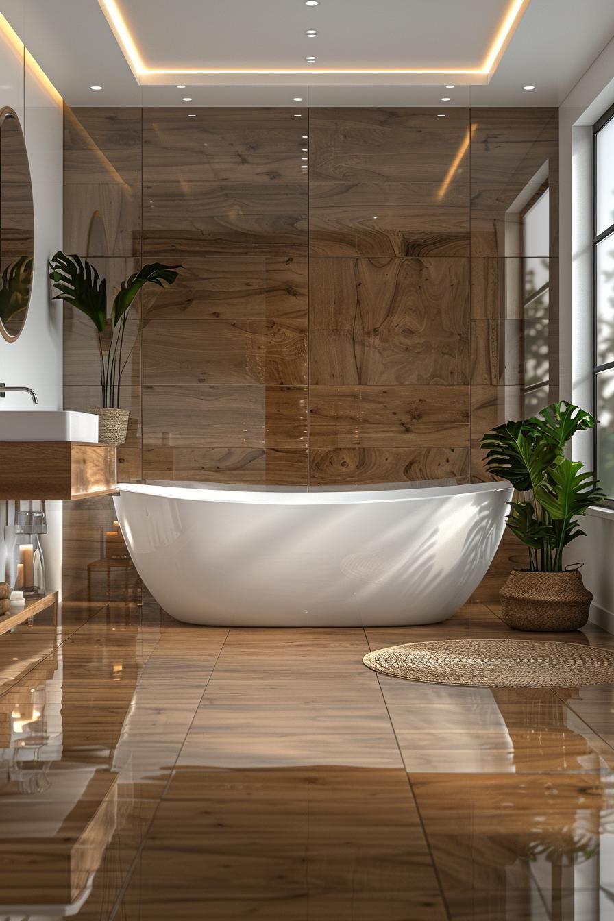 14. Mirrored Walls for a Bigger Look
