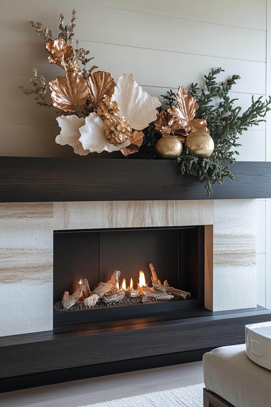 7. Monochrome Textures for a Chic Mantle - photo 3