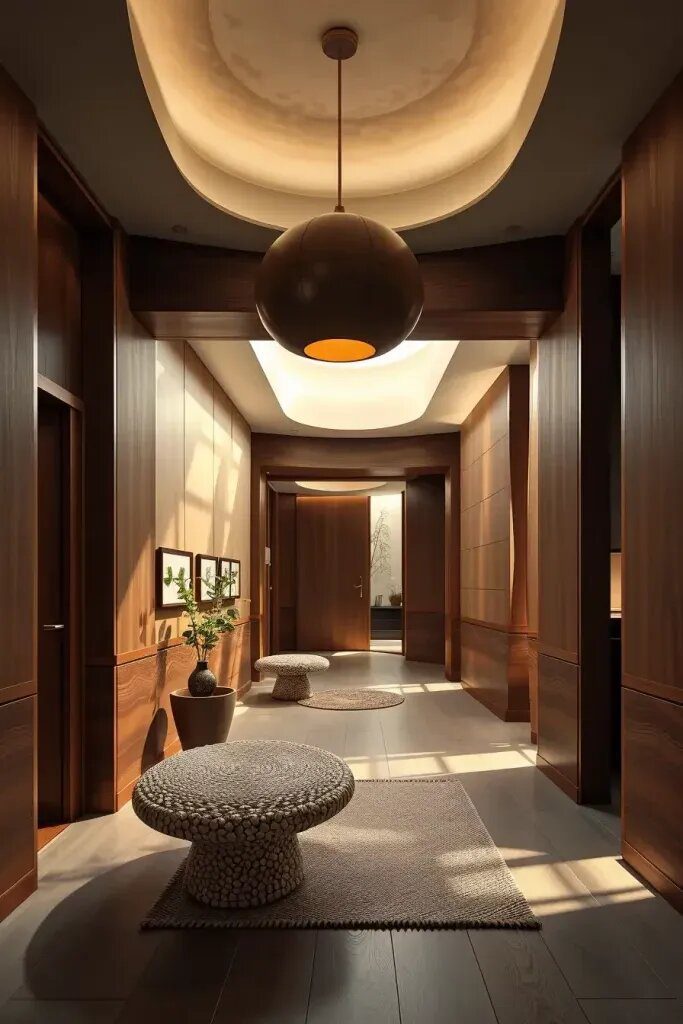 Curved Timber Panels for Fluid Wall Movement - photo 2