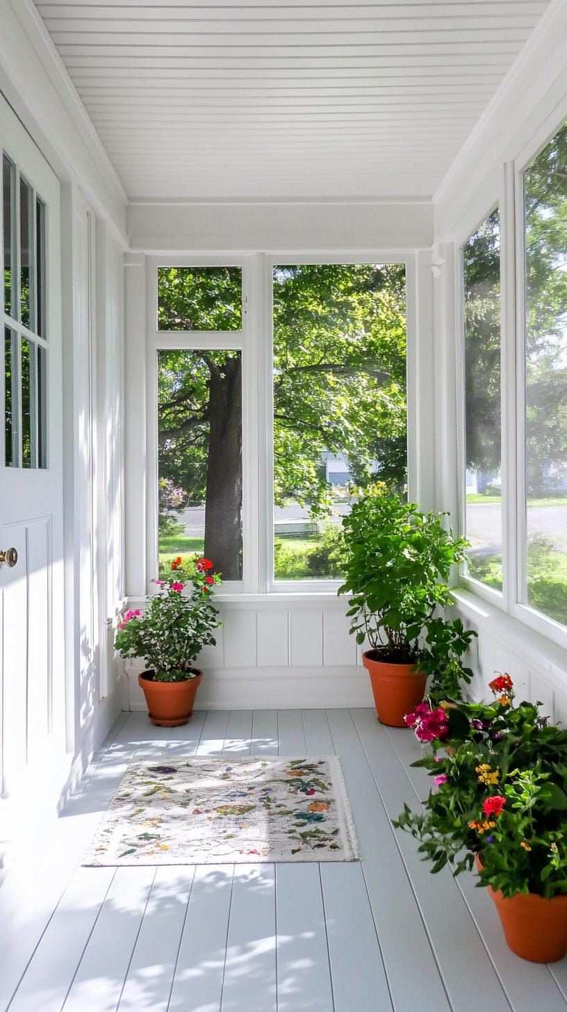 1. Classic White Trim for a Cozy Porch - photo 4