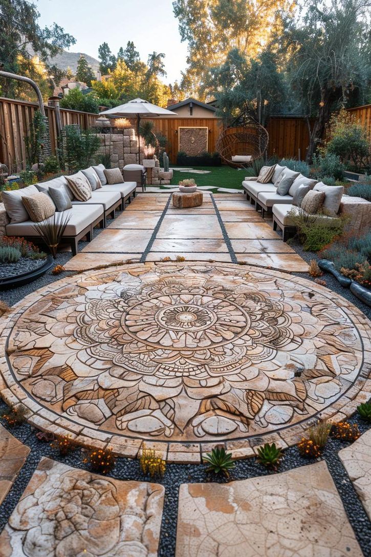 13. Circular Mandala Patio Layout - photo 3