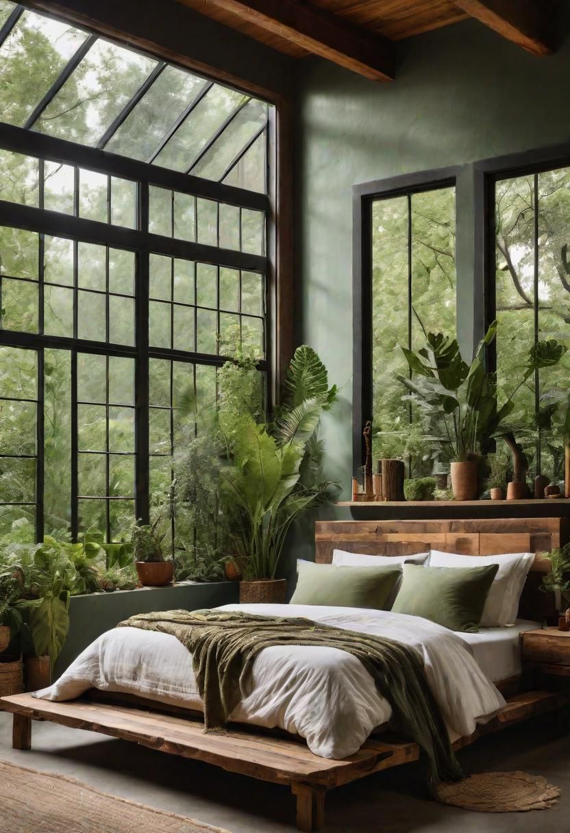 21. Fresh Green Bedroom Design
