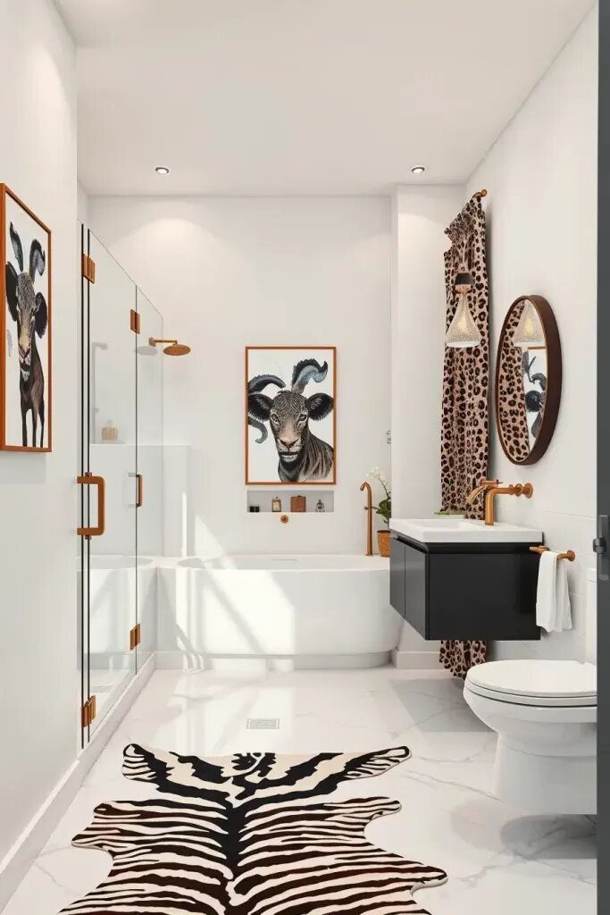 Pairing Animal Prints With Modern Fixtures - photo 2