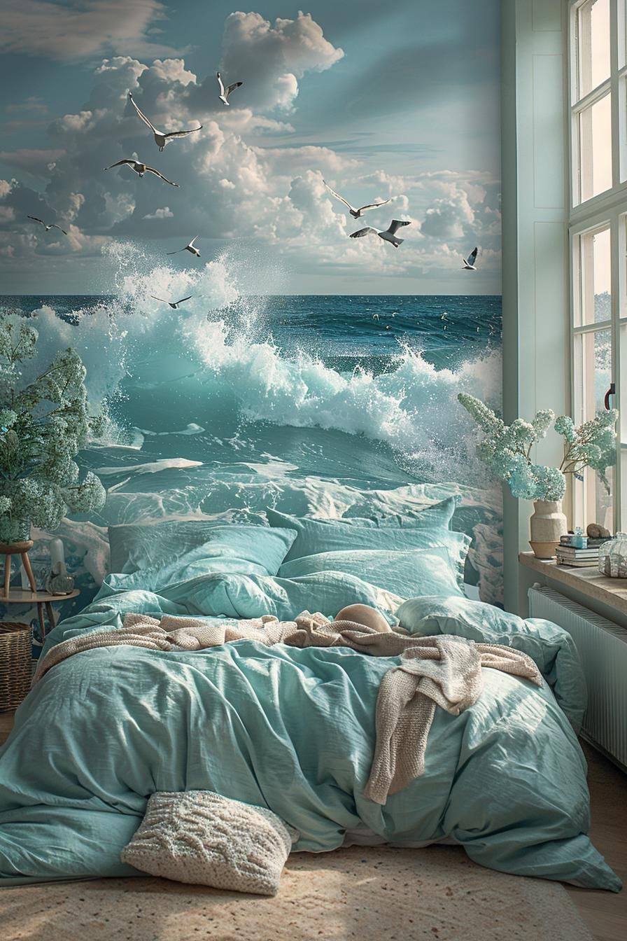 2. Ocean Mural Bedroom Inspiration - photo 2