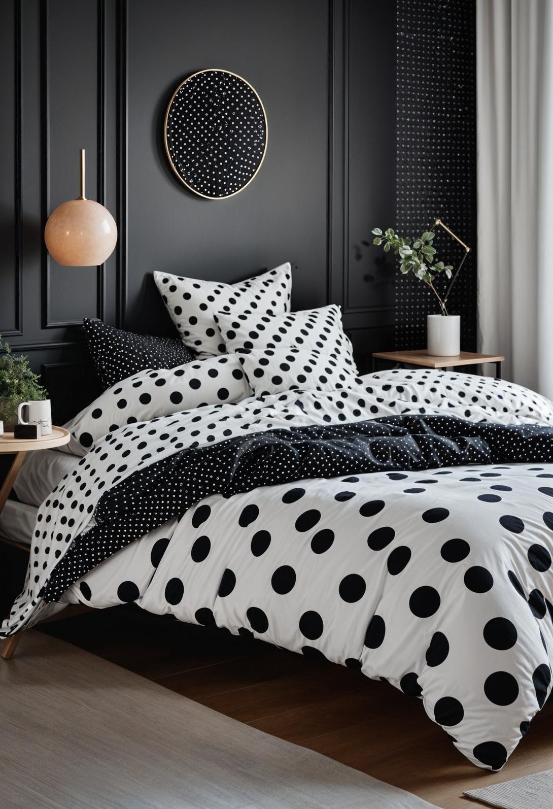 37. Charming Polka Dot Bedding Looks
