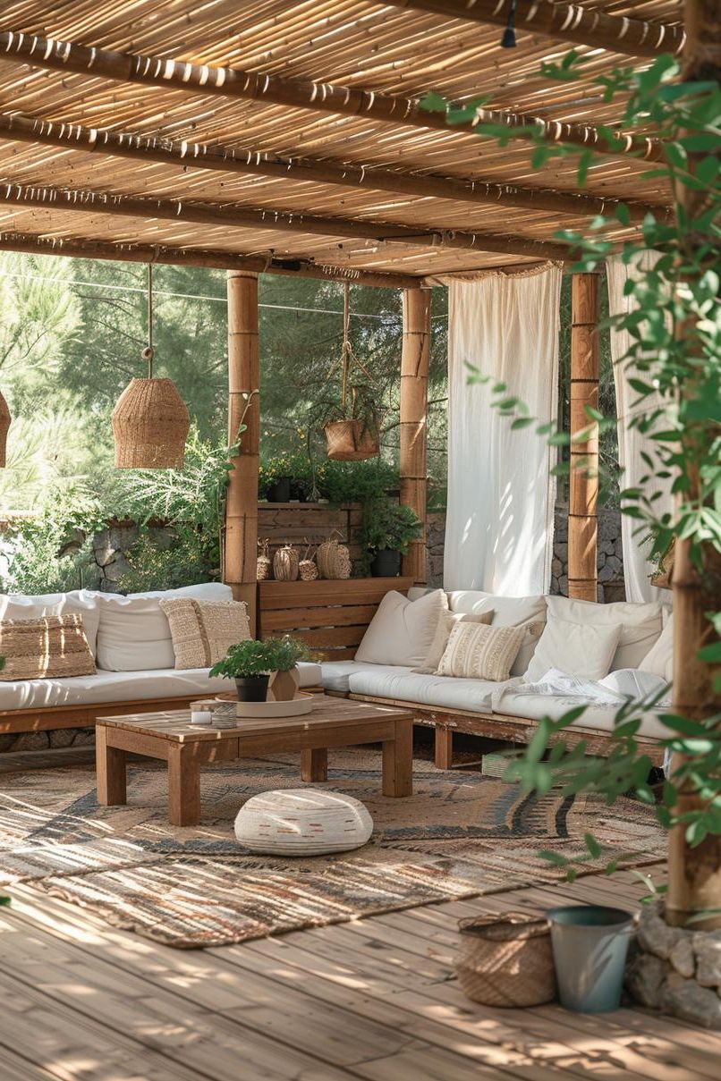 14. Privacy Screen Inspiration for Boho Patios