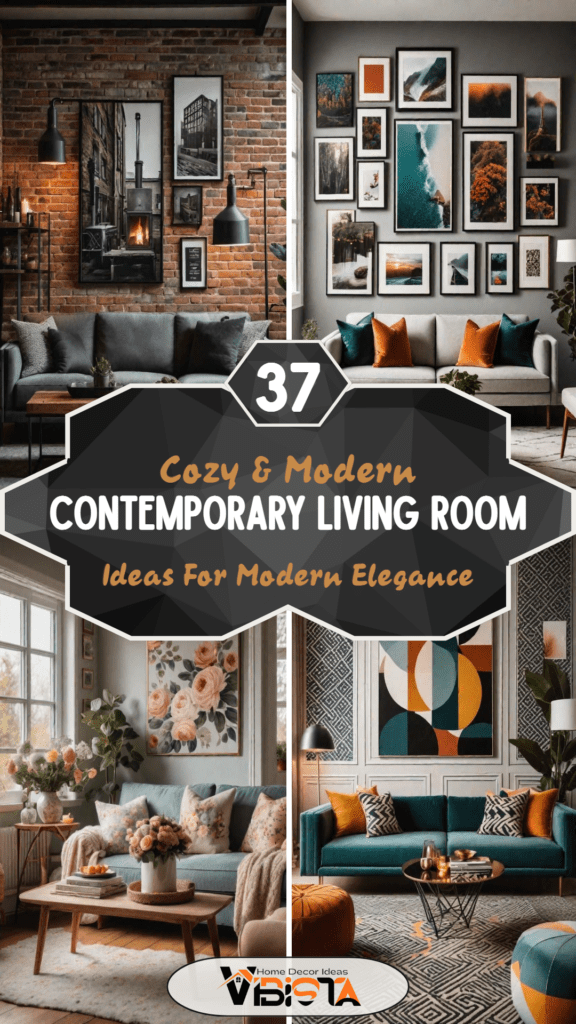 37 Cozy Contemporary Living Room Ideas: Modern Elegance