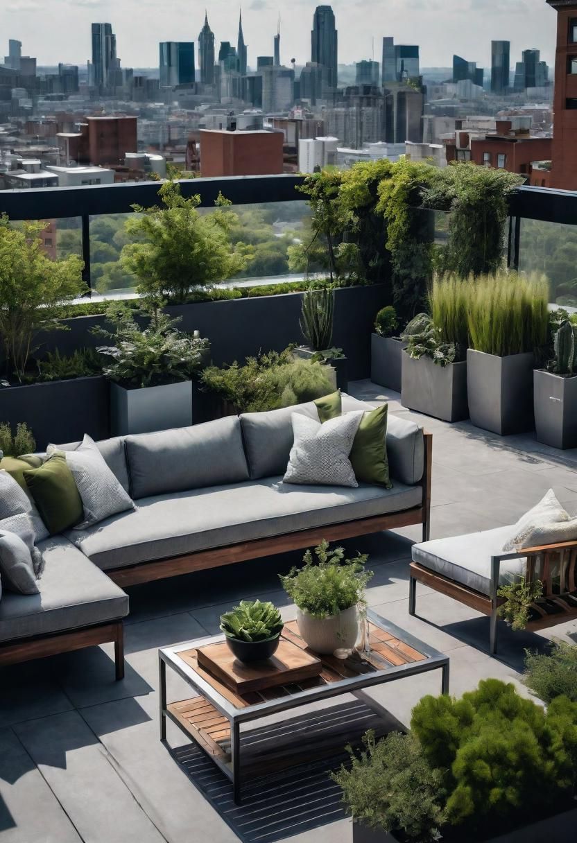 35. Rooftop Garden Living Room Ideas - photo 2