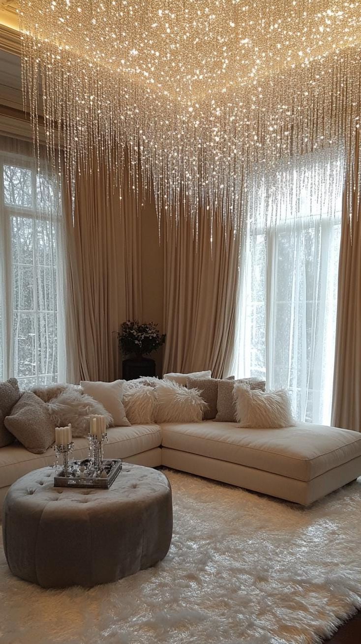 2. Dazzling Icicle Ceiling Decor Implementation - photo 3