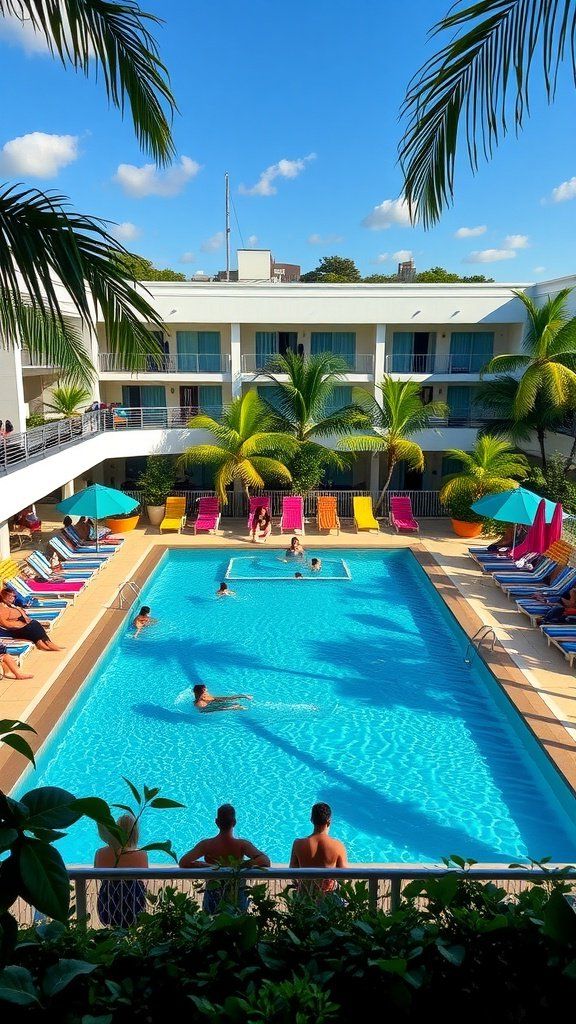 14. A Vibrant Poolside Setup Worth Copying