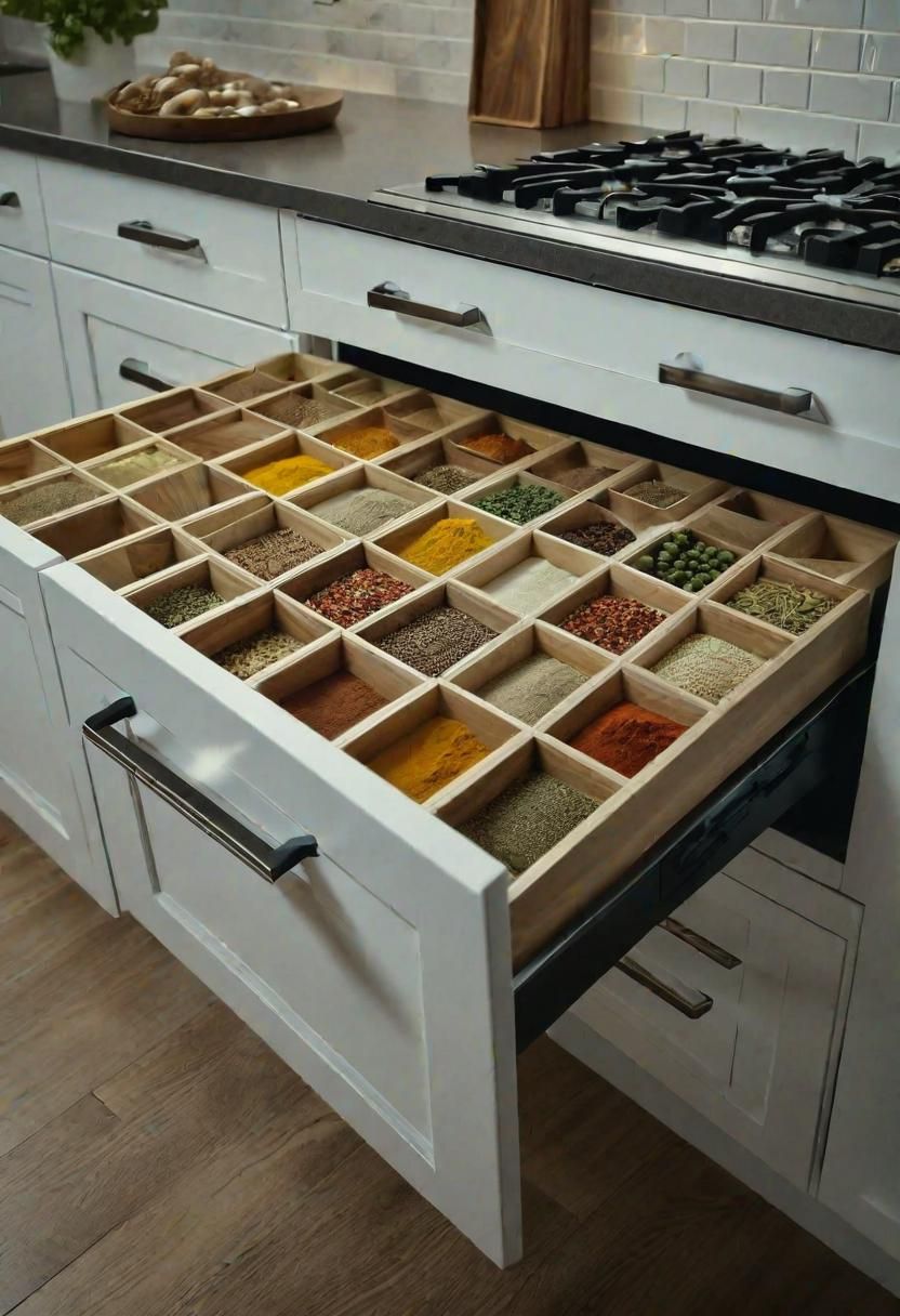17. Built-In Spice Drawer Cabinets - photo 2