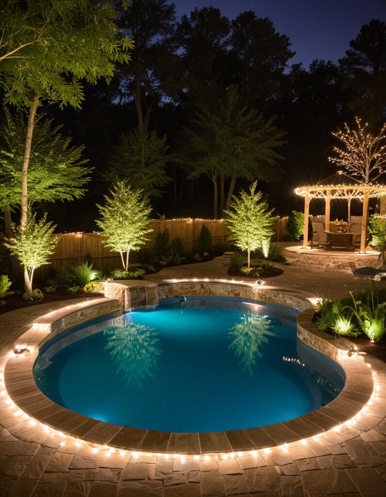 After-Dark Pool Ideas for a Magical Glow - photo 2
