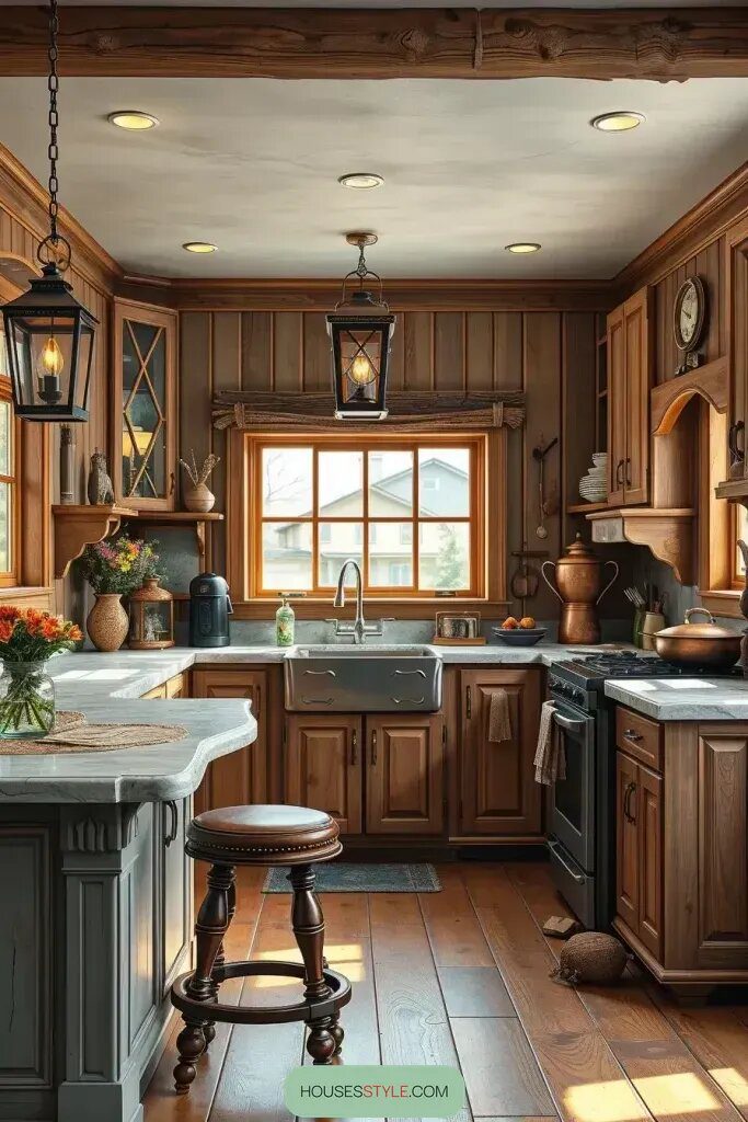 Rustic Touches for a Western Kitchen