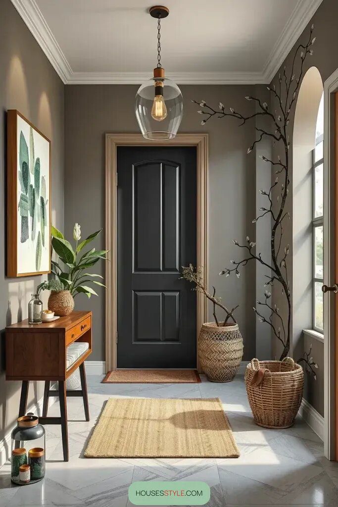 Bold Brushstrokes for a Standout Entryway Wall - photo 2