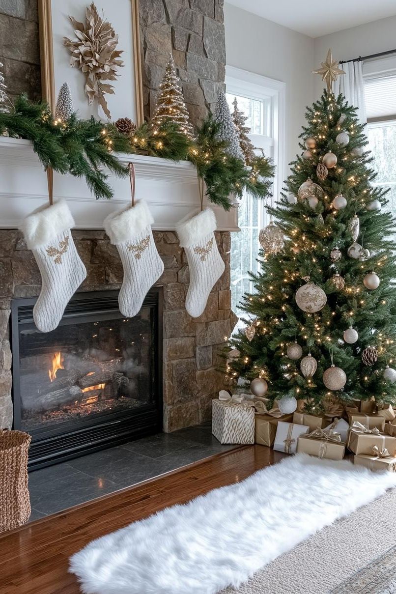 9. Snowy Accents for Holiday Decor