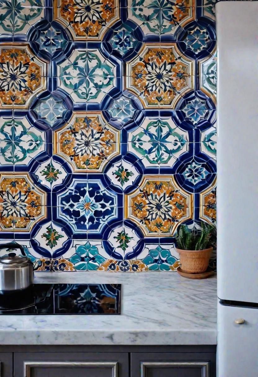 26. Colorful Moroccan Tile Accent Walls