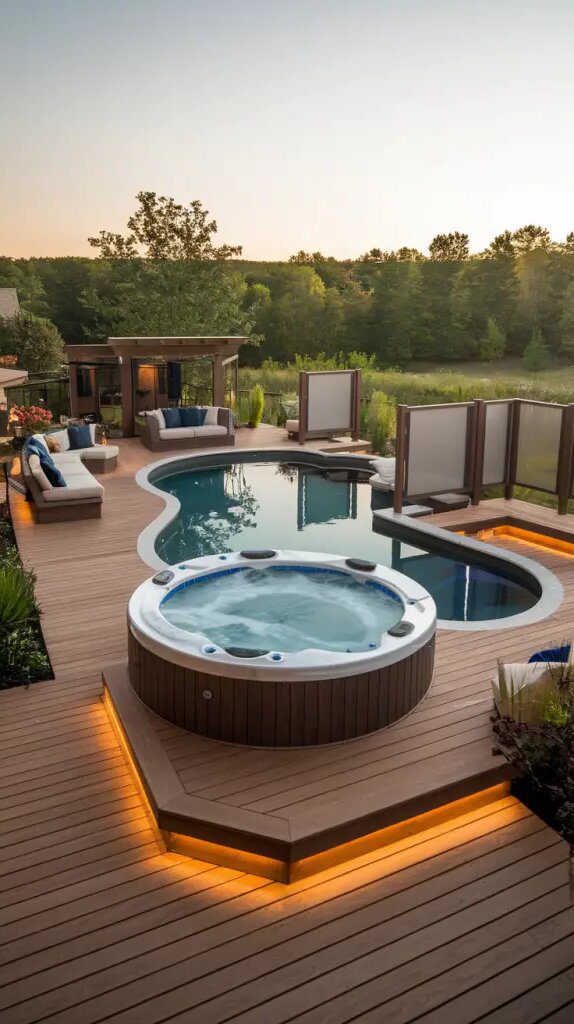 Pairing a Hot Tub with Your Pool Deck - photo 2