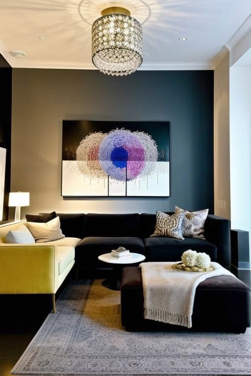 12. Large Art Piece as Focal Point