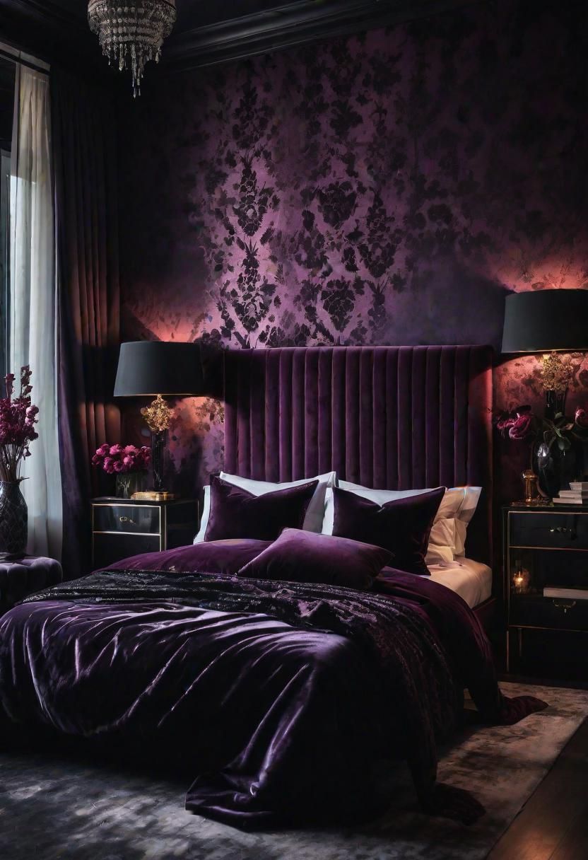 2. Dark Elegance Accent Wall