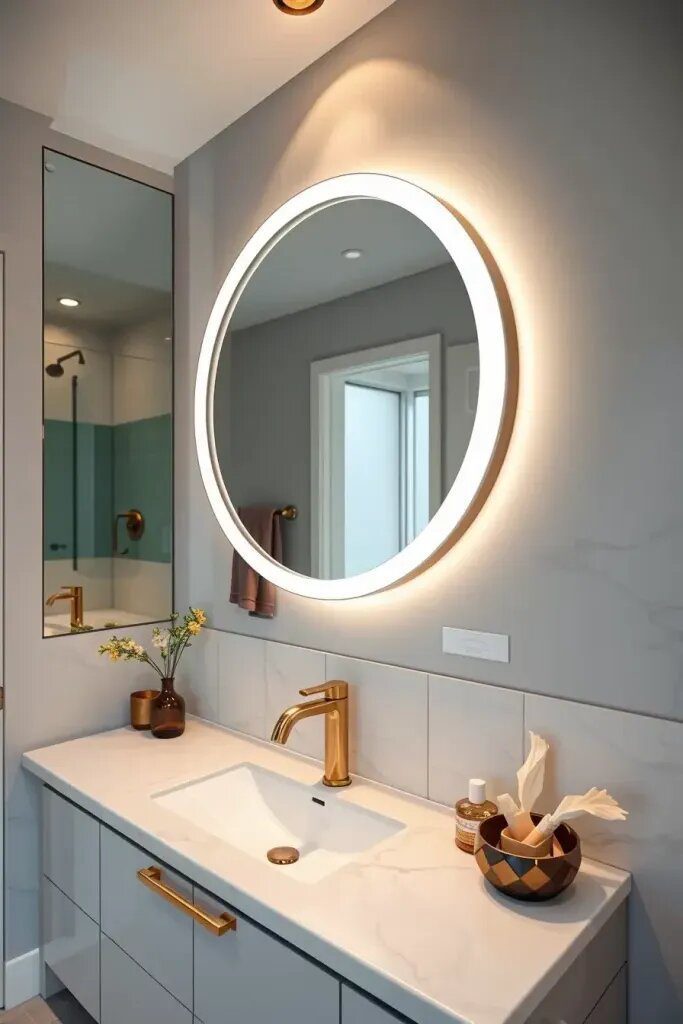 Backlit Mirrors as a Design Statement - photo 2