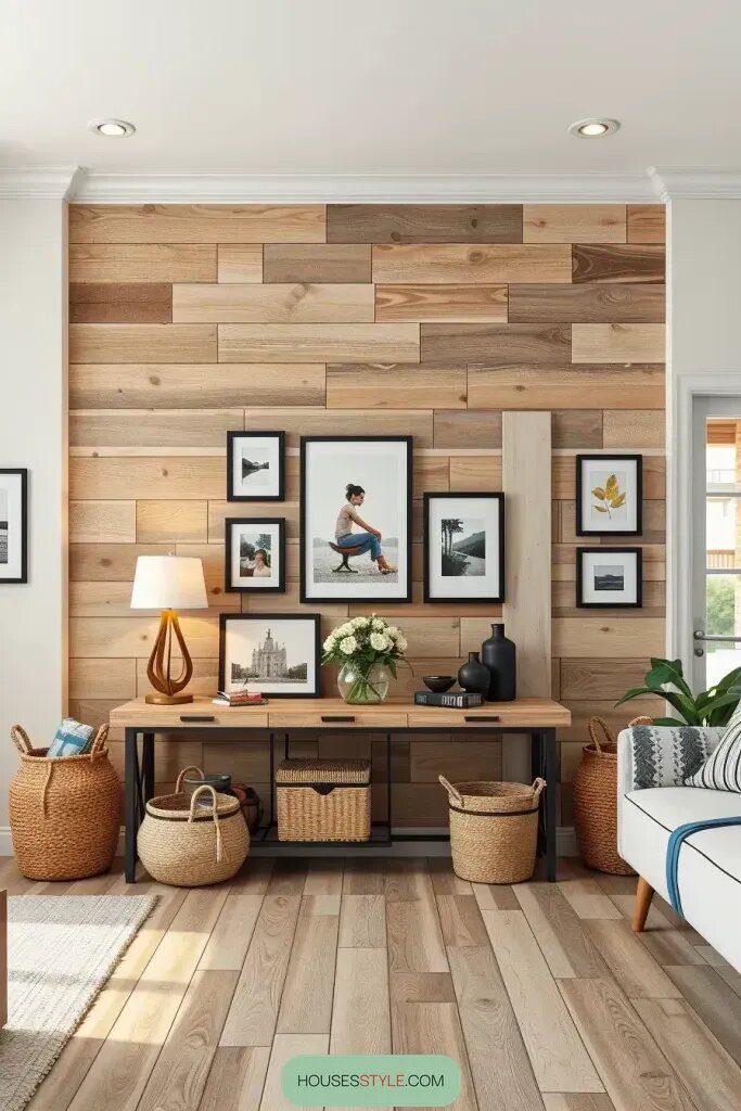 Warm Up a Room with Wooden Accent Walls - photo 2