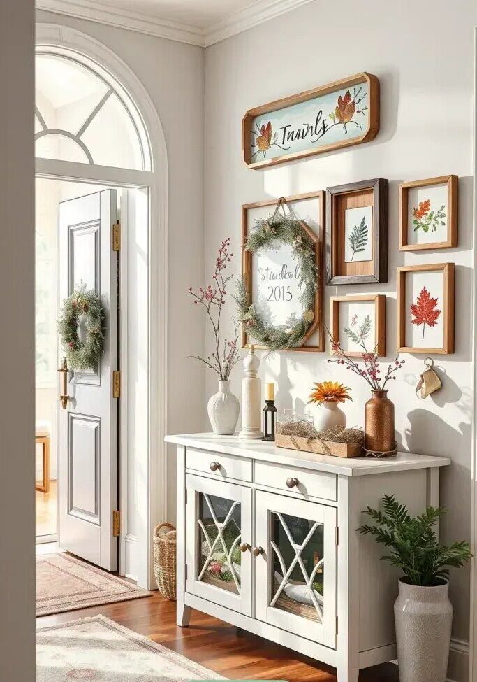Refresh Small Entryway Accents with Seasonal Paint Colors