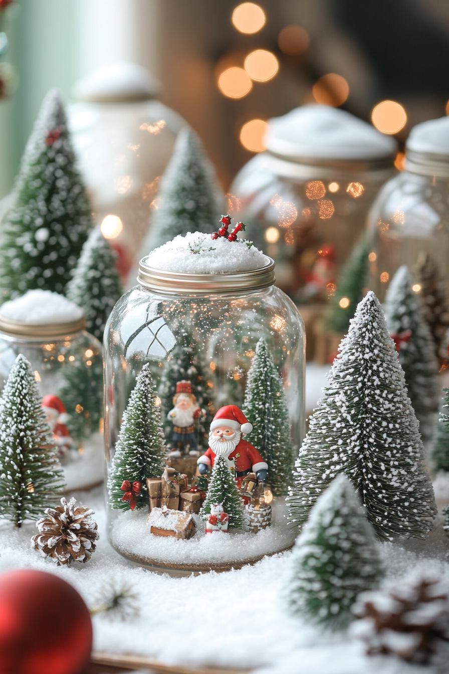 1. Festive Mason Jar Snow Globes - photo 3
